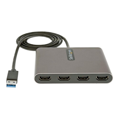 StarTech.com USB 3.0 auf 4x HDMI Adapter - Externe Video- und Grafikkarte - USB Typ-A auf Quad HDMI Produktbild Additional View 2 L