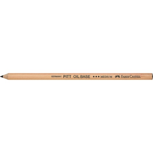 Künsterstift PITT MONOCHROME schwarz medium Faber Castell 112603 Produktbild Front View L