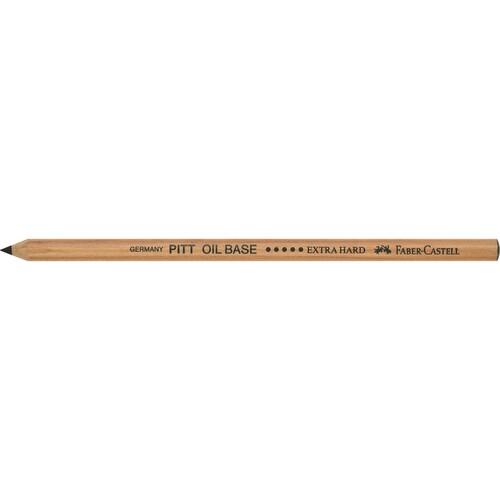Künstlerstift PITT OIL BASE Farbe 199 schwarz extra hard Faber Castell 112605 Produktbild Front View L