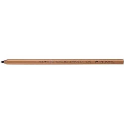 Reißkohlestift PITT MONOCHROME schwarz fettfrei soft Faber Castell 112992 Produktbild Front View L