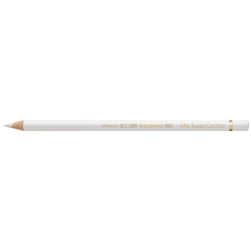 Künstlerfarbstift POLYCHROMOS 9201-101 weiß Faber Castell 110101 Produktbild Front View L