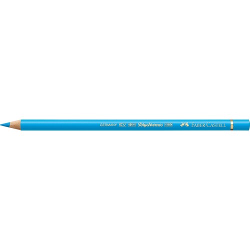 Künstlerfarbstift POLYCHROMOS 9201-145 phtaloblau hell Faber Castell 110145 Produktbild Front View L