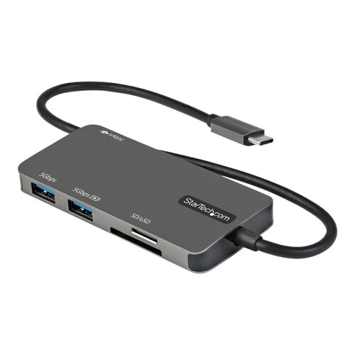 StarTech.com USB-C Multiport Adapter - USB-C auf 4K-HDMI, 100W PD Pass-Through, SD-/MicroSD-Steckpla Produktbild