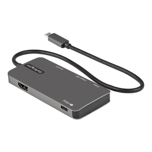 StarTech.com USB-C Multiport Adapter - USB-C auf 4K-HDMI, 100W PD Pass-Through, SD-/MicroSD-Steckpla Produktbild Additional View 2 L