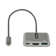 StarTech.com USB-C Multiport Adapter, USB-C auf HDMI 4K Anschluss, 100W PD, USB 3.0 Hub 5Gbit/s (1xT Produktbild Additional View 2 S