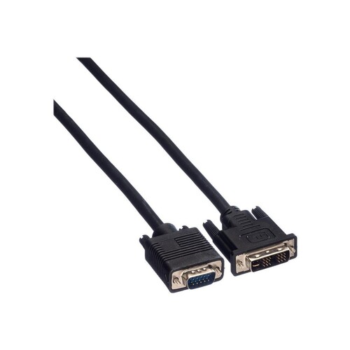 VALUE Videokabel - HD-15 (VGA) (M) zu DVI-A (M) Produktbild Additional View 1 L