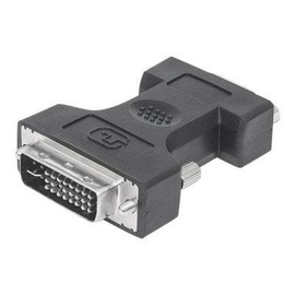 Manhattan DVI-I to VGA HD15 Adapter, Dual Link, Male to Female, Digital Video Adapter, Shielded, Com Produktbild