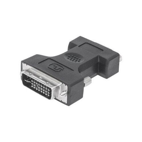 Manhattan DVI-I to VGA HD15 Adapter, Dual Link, Male to Female, Digital Video Adapter, Shielded, Com Produktbild