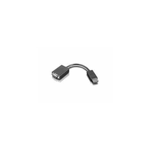Lenovo Videokonverter - DisplayPort - VGA - Schwarz Produktbild Additional View 1 L