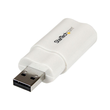 StarTech.com USB Audio Adapter - USB auf Soundkarte in weiß - Soundcard mit USB (Stecker) Produktbild Additional View 1 S