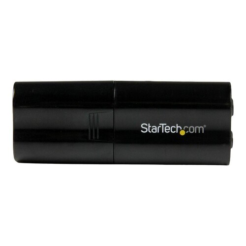 StarTech.com USB Sound Card - 3.5mm Audio Adapter - External Sound Card - Black - External Sound Car Produktbild Additional View 4 L
