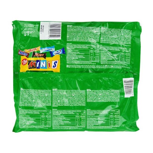 Schokoriegelminis Mars, Snickers, Bounty, Twix, Milky Way (PACK=1130 GRAMM) Produktbild Additional View 1 L