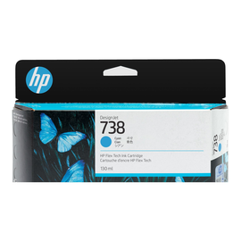Tintenpatrone 738 für DesignJet T850/950 130ml cyan HP 498N5A Produktbild