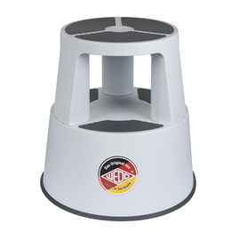 Rollhocker fahrbar SuperStep Tragkraft 150kg lichtgrau bruchf. Kunststoff Wedo 212.337 Produktbild