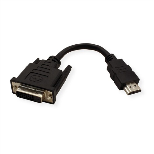 VALUE Videoadapter - DVI-D weiblich zu HDMI männlich Produktbild Additional View 1 L