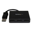 StarTech.com 3-Port Multi Monitor Adapter - DisplayPort 1.2 MST-Hub auf Dual 4K 30Hz & 1x 1080p - Vi Produktbild