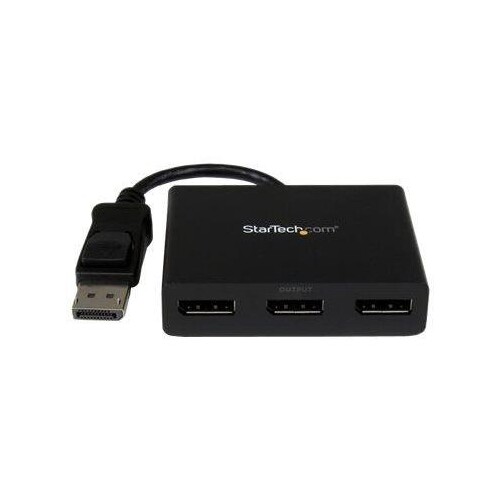 StarTech.com 3-Port Multi Monitor Adapter - DisplayPort 1.2 MST-Hub auf Dual 4K 30Hz & 1x 1080p - Vi Produktbild