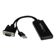 StarTech.com VGA-auf-HDMI-Adapter mit USB-Audio & -Stromversorgung - Mobiler VGA-auf-HDMI-Konverter Produktbild