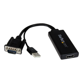 StarTech.com VGA-auf-HDMI-Adapter mit USB-Audio & -Stromversorgung - Mobiler VGA-auf-HDMI-Konverter Produktbild