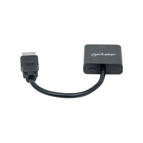 Manhattan HDMI to VGA Converter cable, 1080p, 30cm, Male to Female, Micro-USB Power Input Port for a Produktbild Additional View 3 L