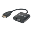 Manhattan HDMI to VGA Converter cable, 1080p, 30cm, Male to Female, Micro-USB Power Input Port for a Produktbild Additional View 4 S