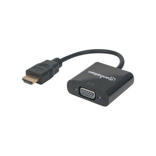 Manhattan HDMI to VGA Converter cable, 1080p, 30cm, Male to Female, Micro-USB Power Input Port for a Produktbild Additional View 4 L