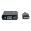 Manhattan HDMI to VGA Converter cable, 1080p, 30cm, Male to Female, Micro-USB Power Input Port for a Produktbild