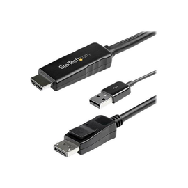 StarTech.com HD2DPMM2M HDMI auf DisplayPort (2m, aktiv, 4k 30Hz, Adapter, Kabel, Konverter, HDMI 1.4 Produktbild