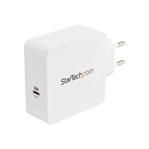 StarTech.com USB C Wall Charger, USB C Laptop Charger 60W PD, 6ft/2m Cable, Universal Compact Type C Produktbild Additional View 3 L