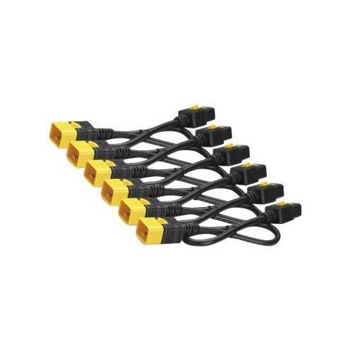 APC Stromkabel - IEC 60320 C19 bis IEC 60320 C20 - 16 A - 61 cm - eingerastet - Schwarz (Packung mit Produktbild Front View L