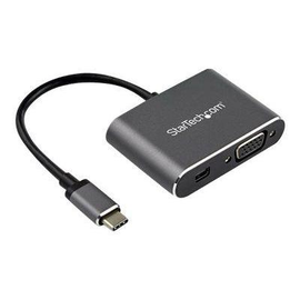 StarTech.com CDP2MDPVGA USB-C Multiport Adapter (Mini DisplayPort oder VGA, 4K 60Hz, HDR2, 2-in-1-US Produktbild