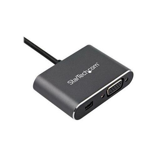 StarTech.com CDP2MDPVGA USB-C Multiport Adapter (Mini DisplayPort oder VGA, 4K 60Hz, HDR2, 2-in-1-US Produktbild Additional View 3 L