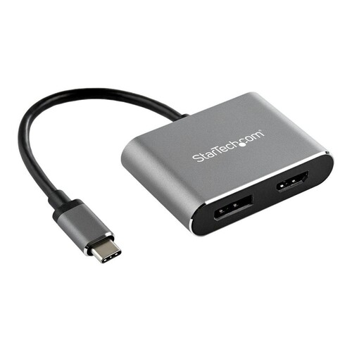 StarTech.com CDP2DPHD USB-C-Multiport Adapter (4K 60Hz UHD, 2-in-1 USB Typ C auf HDMI/DP Display ode Produktbild