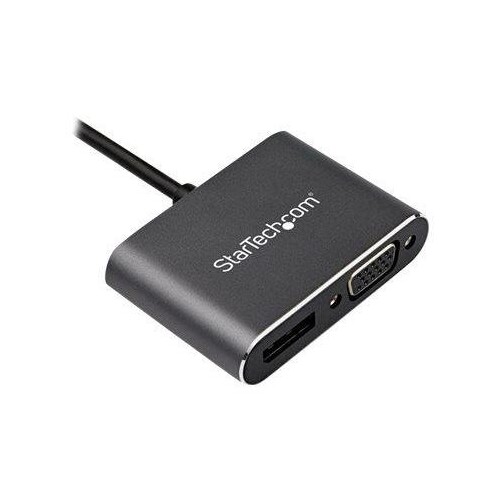 StarTech.com CDP2DPVGA USB-C Multiport Adapter (DisplayPort oder VGA, 4K 60Hz, Aluminium, 2-in-1-USB Produktbild Additional View 4 L