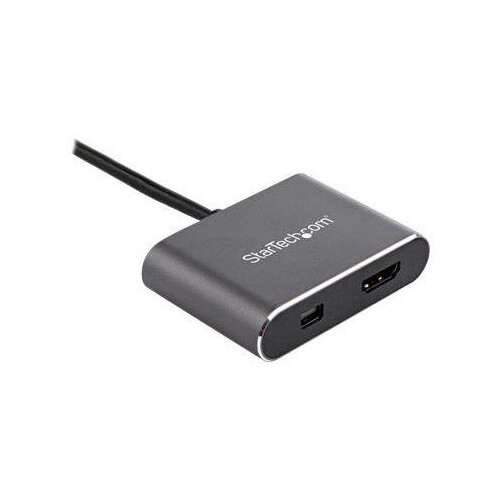 StarTech.com CDP2HDMDP USB-C-Multiport Adapter (4K 60Hz UHD, 2-in-1 USB Typ C auf HDMI/mDP Display o Produktbild Additional View 2 L