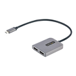 StarTech.com USB-C to Dual HDMI MST HUB, Dual HDMI 4K 60Hz, USB Type C Multi Monitor Adapter for Lap Produktbild