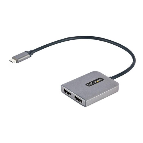StarTech.com USB-C to Dual HDMI MST HUB, Dual HDMI 4K 60Hz, USB Type C Multi Monitor Adapter for Lap Produktbild