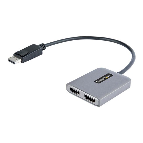 StarTech.com DP to Dual HDMI MST HUB, Dual HDMI 4K 60Hz, DisplayPort Multi Monitor Adapter with 1ft Produktbild Additional View 4 L