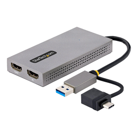 StarTech.com USB to Dual HDMI Adapter, USB A/C to 2x HDMI Monitors (1x 4K 30Hz, 1x 1080p) Produktbild