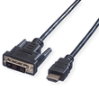 VALUE Adapterkabel - HDMI männlich zu DVI-D männlich Produktbild Additional View 1 S