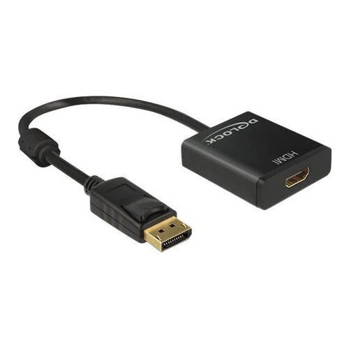 Delock Adapter Displayport 1.2 male > HDMI female 4K Active Produktbild Front View L