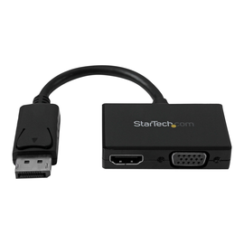 StarTech.com Reise A/V Adapter: 2-in-1 DisplayPort auf HDMI oder VGA Konverter Produktbild