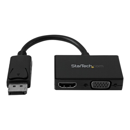 StarTech.com Reise A/V Adapter: 2-in-1 DisplayPort auf HDMI oder VGA Konverter Produktbild