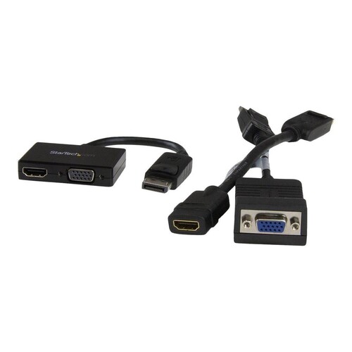 StarTech.com Reise A/V Adapter: 2-in-1 DisplayPort auf HDMI oder VGA Konverter Produktbild Additional View 3 L