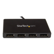 StarTech.com 4 Port Multi Monitor Adapter - Mini DisplayPort auf DisplayPort MST Hub - 4x 1080p - Vi Produktbild Additional View 3 S