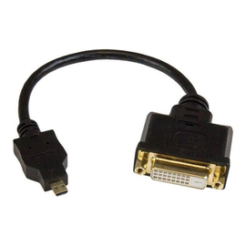 StarTech.com 8in Micro HDMI to DVI-D Adapter M/F - 8in Micro HDMI to DVI Cable - Connect a Micro HDM Produktbild