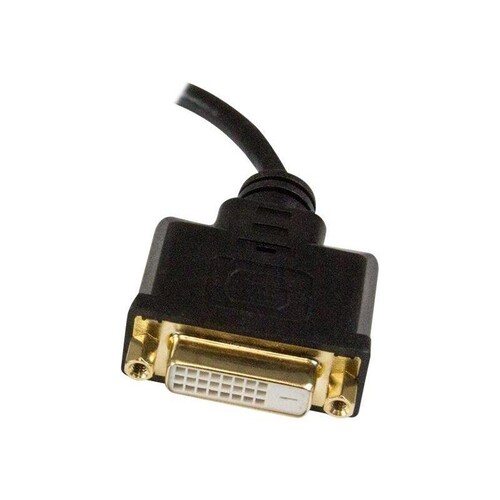 StarTech.com 8in Micro HDMI to DVI-D Adapter M/F - 8in Micro HDMI to DVI Cable - Connect a Micro HDM Produktbild Additional View 2 L