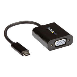 StarTech.com USB-C to VGA Adapter - Black - 1080p - Video Converter For Your MacBook Pro - USB C to Produktbild