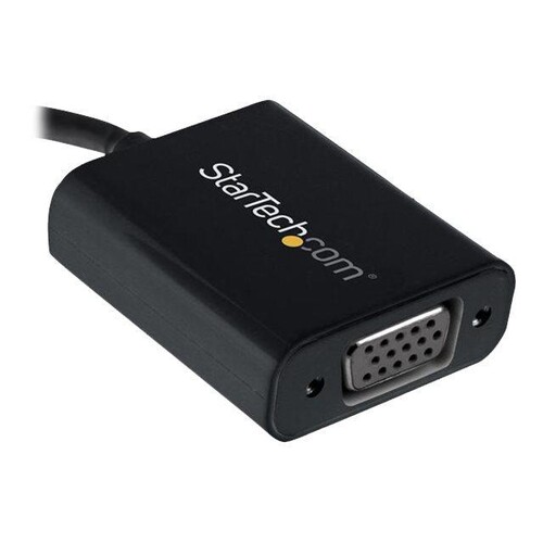 StarTech.com USB-C to VGA Adapter - Black - 1080p - Video Converter For Your MacBook Pro - USB C to Produktbild Additional View 3 L