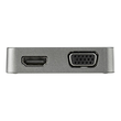 StarTech.com USB C Multiport Adapter mit HDMI und VGA - Mac / Windows / Chrome / Android - USB-C & A Produktbild Additional View 1 S
